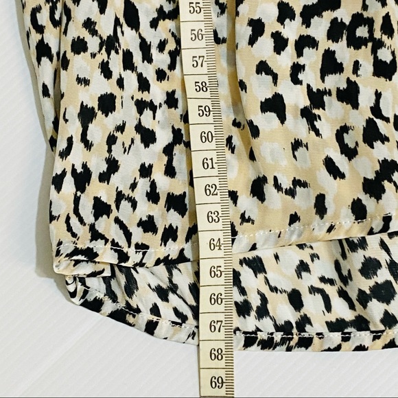 WITCHERY Womens Size 6 Ladies Animal Print Gathered Top Size 6 - Picture 16 of 16